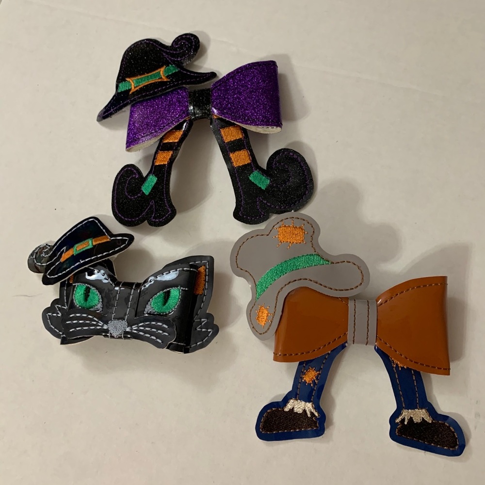 Set of 3 Fall Themed Girls Hairbows